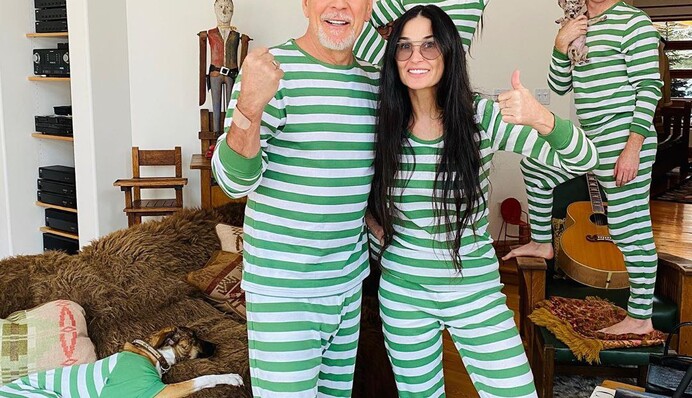 Дочка Брюса Вілліса пояснила, чому батько проводить карантин з Демі Мур, а не з дружиною