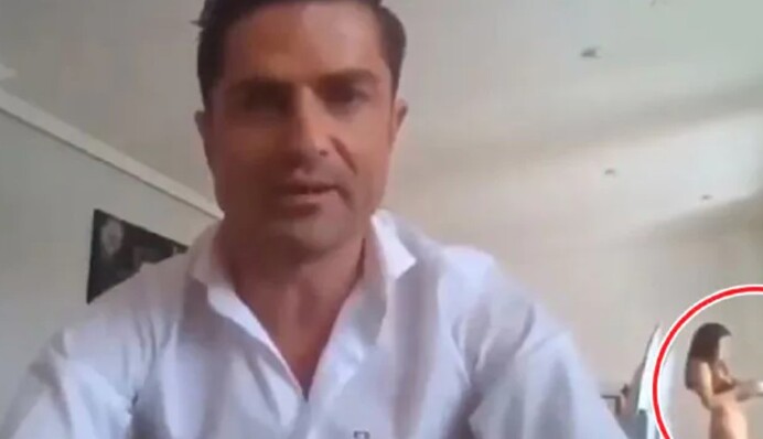 Ще одна жертва коронавіруса: журналіст вийшов у прямий ефір, але забув про голу подругу в будинку