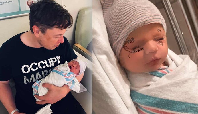 Ілон Маск пояснив, як вимовляти дивне ім'я новонародженого сина