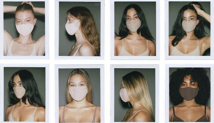 Бренд Ким Кардашьян презентовал дизайнерские маски, которые не спасут от Covid-19 - их раскупили тут же