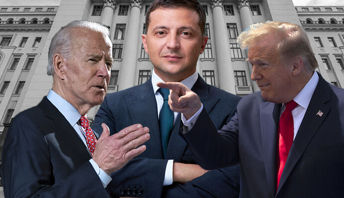 Між молотом і ковадлом: чому Зеленському не можна зв'язуватися ні з Трампом, ні з Байденом
