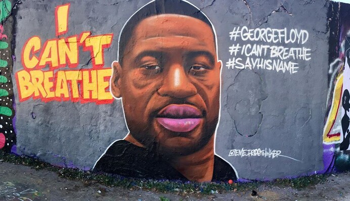 Вуличні художники з усього світу підтримали боротьбу з расизмом муралами з Джорджем Флойдом