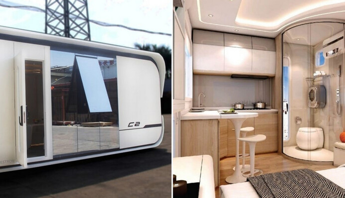 Дизайнер показав, як може виглядати розкішний будинок з площею 24 кв. метри. Ціна питання - $52 тисячі