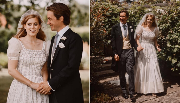 Як виглядало таємне весілля онуки Єлизавети II: з'явилися перші фото