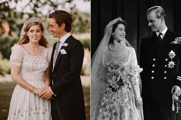 Внучка Єлизавети II вийшла заміж в її сукні і тіарі. Як Беатріс відрізнялася від інших наречених королівства