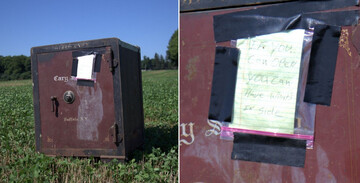 Фермер знайшов на ділянці 300-кілограмовий сейф з запискою - він змінив його життя на карантині