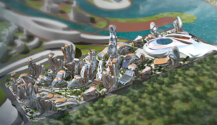 Певец Akon показал проект футуристичного города, который построит в Сенегале за $6 млрд