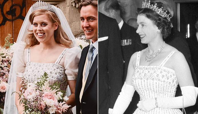 Весільну сукню Єлизавети II, в якій вийшла заміж її онука, покажуть на виставці - що ми про неї знаємо
