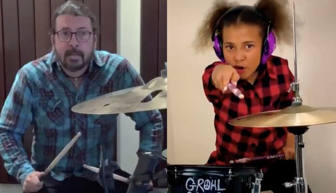 Дейв Грол з Foo Fighters продовжив битву з 10-річною барабанщицею і визнав поразку - дівчинку чекав сюрприз