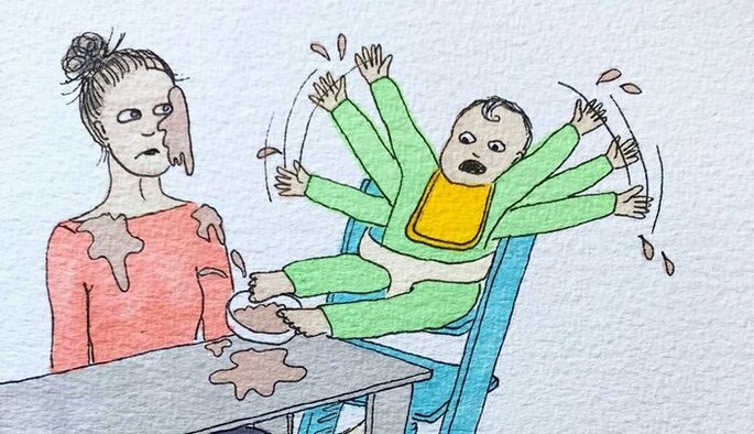 Молодая мама показывает свои будни в ироничных иллюстрациях, в которых любой родитель узнает себя