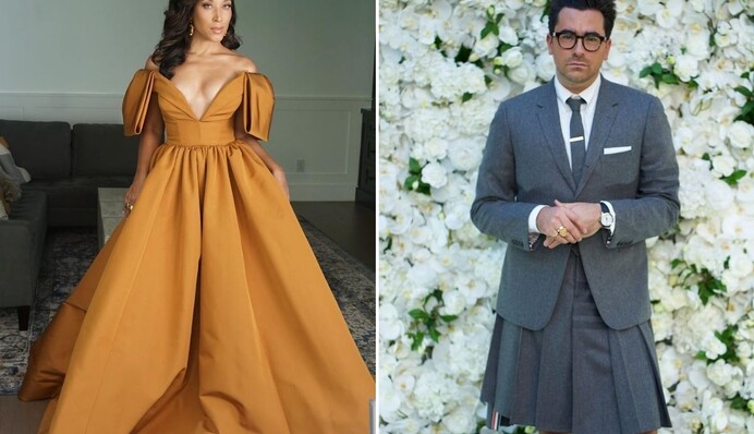 10 лучших нарядов звезд на виртуальной красной дорожке 