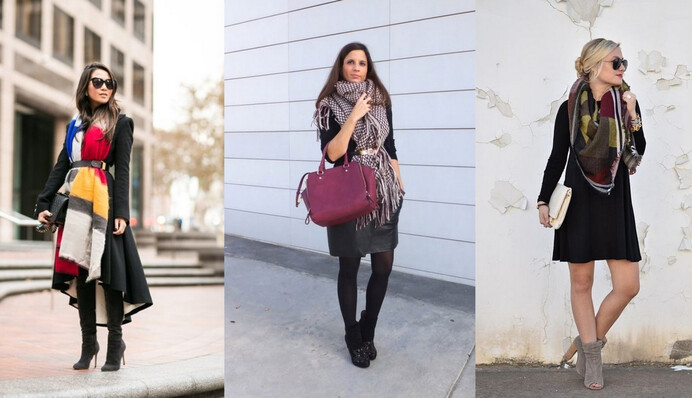 Как и с чем носить палантин этой осенью: 7 стильных луков на каждый день