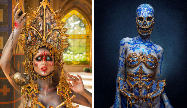 Креативный дизайнер создает костюмы из фарфора и стекла витражей - таким лукам позавидуют даже на Met Gala