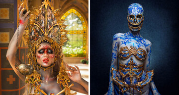 Креативний дизайнер створює костюми з порцеляни та скла вітражів - таким лукам позаздрять навіть на Met Gala