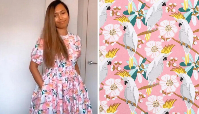 Дівчина пошила сукню з простих кухонних рушників - вийшло дешево та красиво