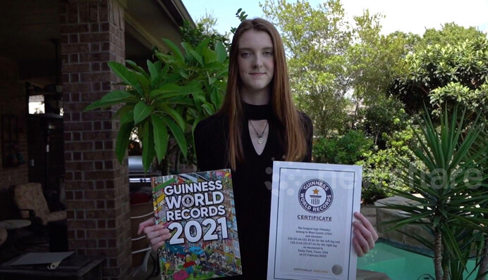 17-річна дівчина потрапила в Книгу рекордів Гіннесса за найдовші ноги: фото