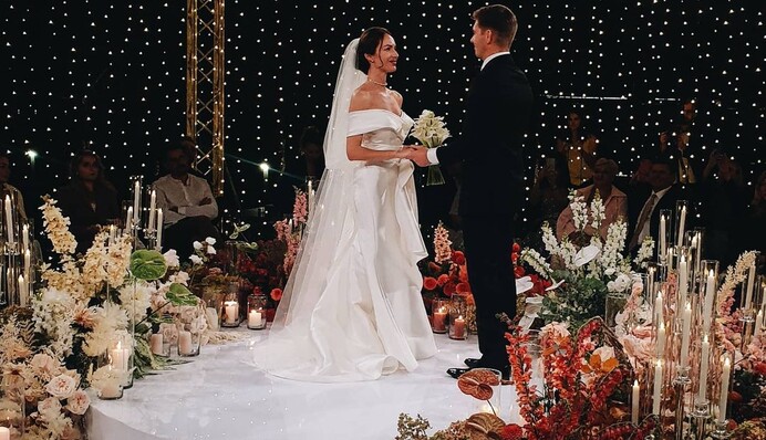 Організатор показала, яким було весілля Володимира Остапчука та Христини Горняк: фото