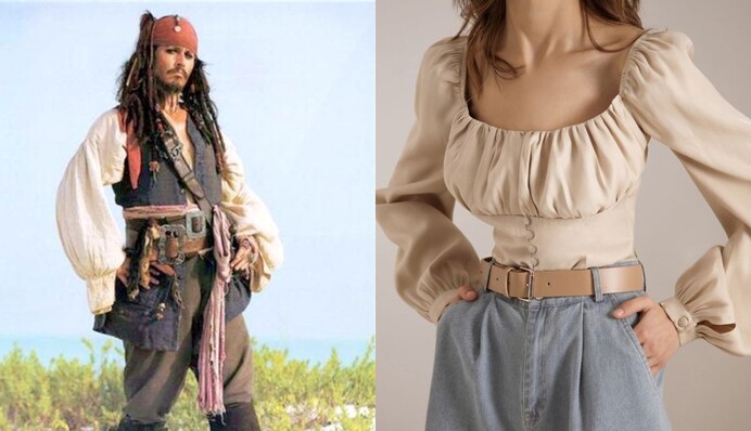 Как носить блузу с объемными рукавами и не выглядеть Джеком Воробьем: 7 идей на каждый день