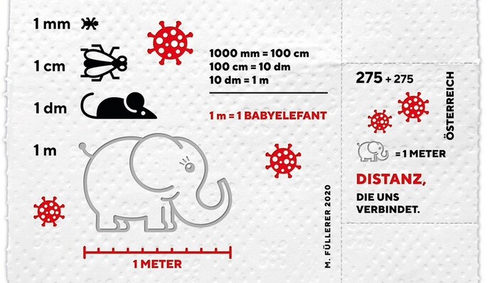 В Австрии выпустили марку, посвященную коронавирусу - напечатали ее на туалетной бумаге