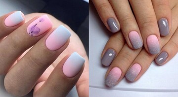 Мікс кольорів на сірий листопад: 10 ідей оригінального манікюру з градієнтом