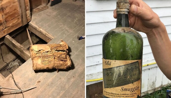 Пара знайшла в стінах 100-річного будинку віскі часів сухого закону і розкрила таємницю його старого власника
