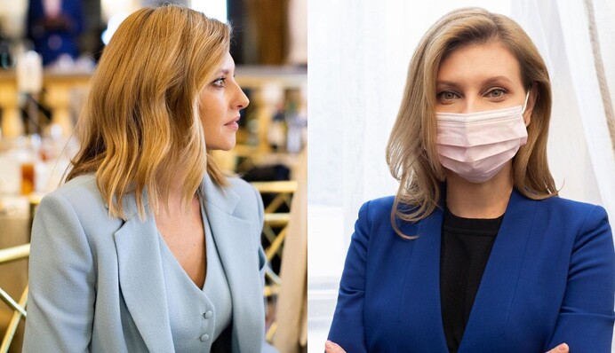 Здається, ми знайшли улюблений колір Олени Зеленскої: кращі наряди першої леді у відтінках синього