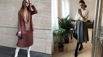 Як вдало скомбінувати спідницю та светр: 8 стильних і теплих луків на зиму
