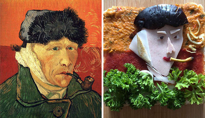 Люди відтворюють знамениті картини на тостах - 10 дивовижних робіт, які можна з'їсти