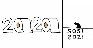 Художник обігрує 2020 рік у простих малюнках - його роботи мінімалістичні, але сповнені іронії та сенсу