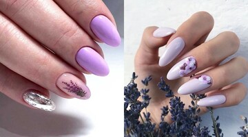 Лиловый маникюр прорывается в тренды: 10 идей дизайна в цветах орхидеи и сирени