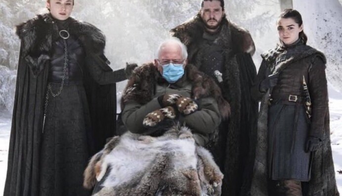 Фото Берни Сандерса в варежках стало главным мемом инаугурации Байдена: лучшие шутки из соцсетей