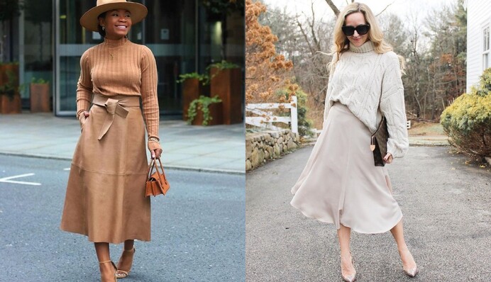 Светр плюс спідниця: 7 стильних образів на весну, які легко повторити