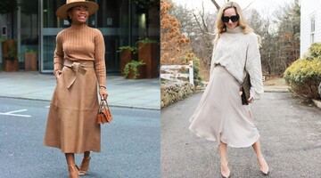 Светр плюс спідниця: 7 стильних образів на весну, які легко повторити