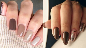 Шоколад и кофе: 10 стильных идей маникюра в оттенках коричневого