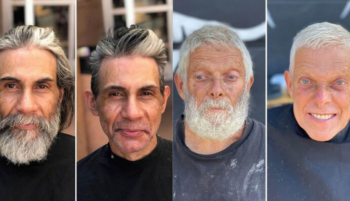 Парикмахер бесплатно превращает бездомных в звезд Инстаграма: только взгляните на эти фото 