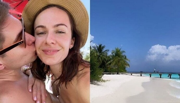 Володимир Остапчук з дружиною вирушили на Мальдіви, та вже показали перші фото