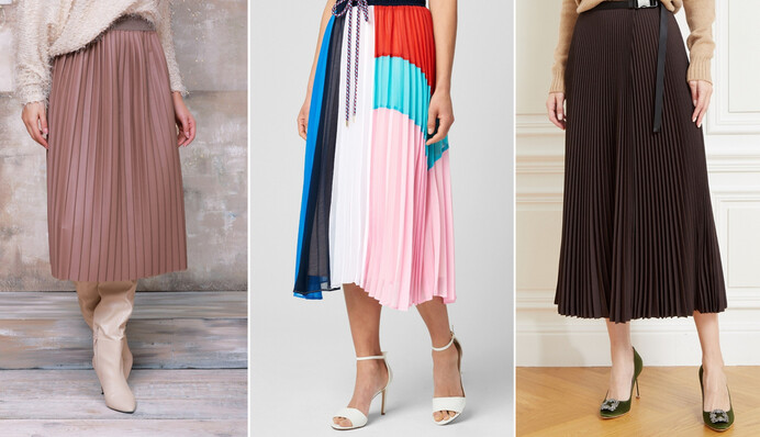 Как и с чем этой весной носить плиссированную юбку: 7 стильных луков в офис и на прогулку