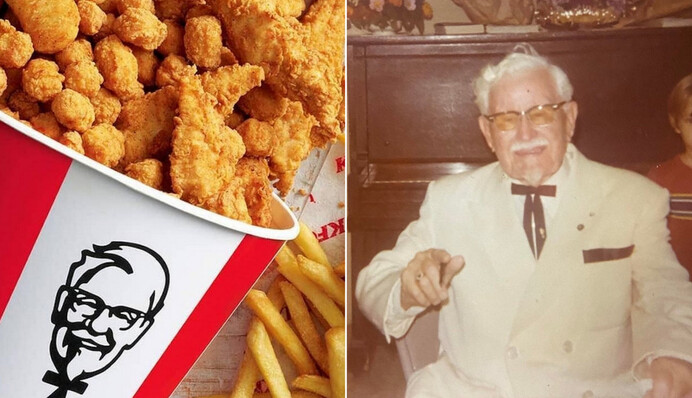 Девушка показала фото из архива прапрабабушки, а на нем - создатель KFC Полковник Сандерс. Он таки реален