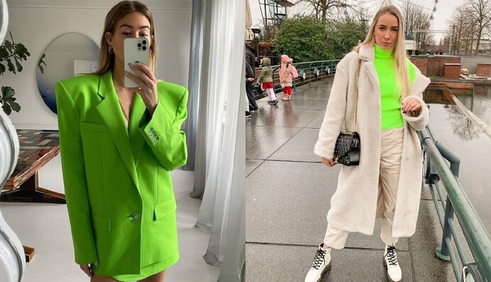 Неонові відтінки повертаються у моду: 8 стильних луків на весну 2021