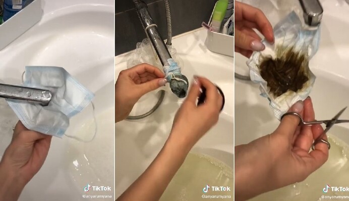 Девушка нашла необычное применение маске - теперь она знает, какого качества у нее вода из-под крана