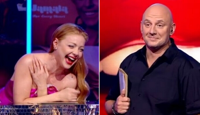 Тина Кароль едва не потеряла платье в эфире 