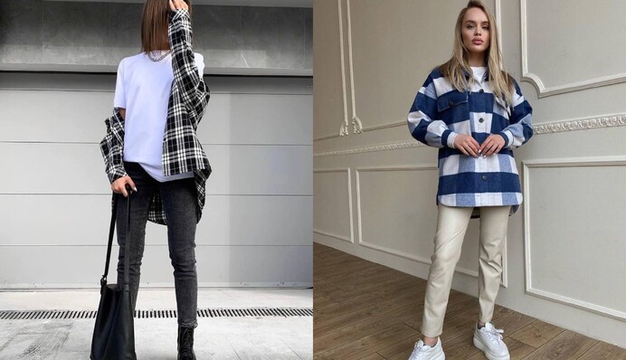 Стрітстайл: 8 стильних образів з жіночою сорочкою на весну-2021