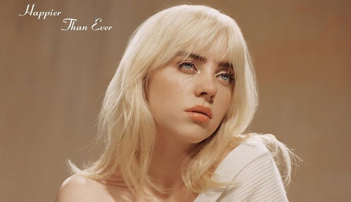 Блондинка Билли Айлиш показала обложку нового альбома - ждем Happier than ever уже этим летом