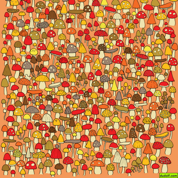 Думаєте вам немає рівних у картинках на уважність? Пошукайте мишу у грибах за 30 секунд