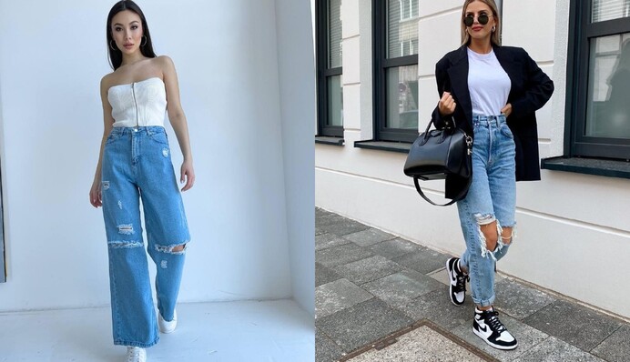 Как не переборщить с рваными джинсами: 7 удачных луков на теплую погоду