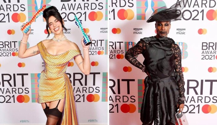 Сексуальна Дуа Ліпа та новий лук Біллі Портера: найкращі образи на червоній доріжці Brit Awards 2021