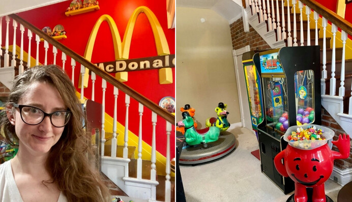 Чоловік і дружина перетворили будинок на храм шанувальників McDonald's - один тільки вітраж з клоуном здатний лікувати гикавку