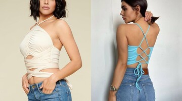 У трендах літа - стильні топи-хальтери: ось 7 стильних луків під спідницю та джинси