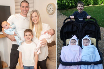 Женщина родила тройняшек с разницей в 7 лет - дети имеют поразительные сходства между собой