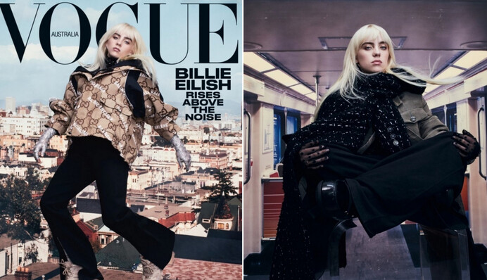 Билли Айлиш снялась для Vogue и у фанов нашлись вопросы. Главный - почему все так плохо с лицом?